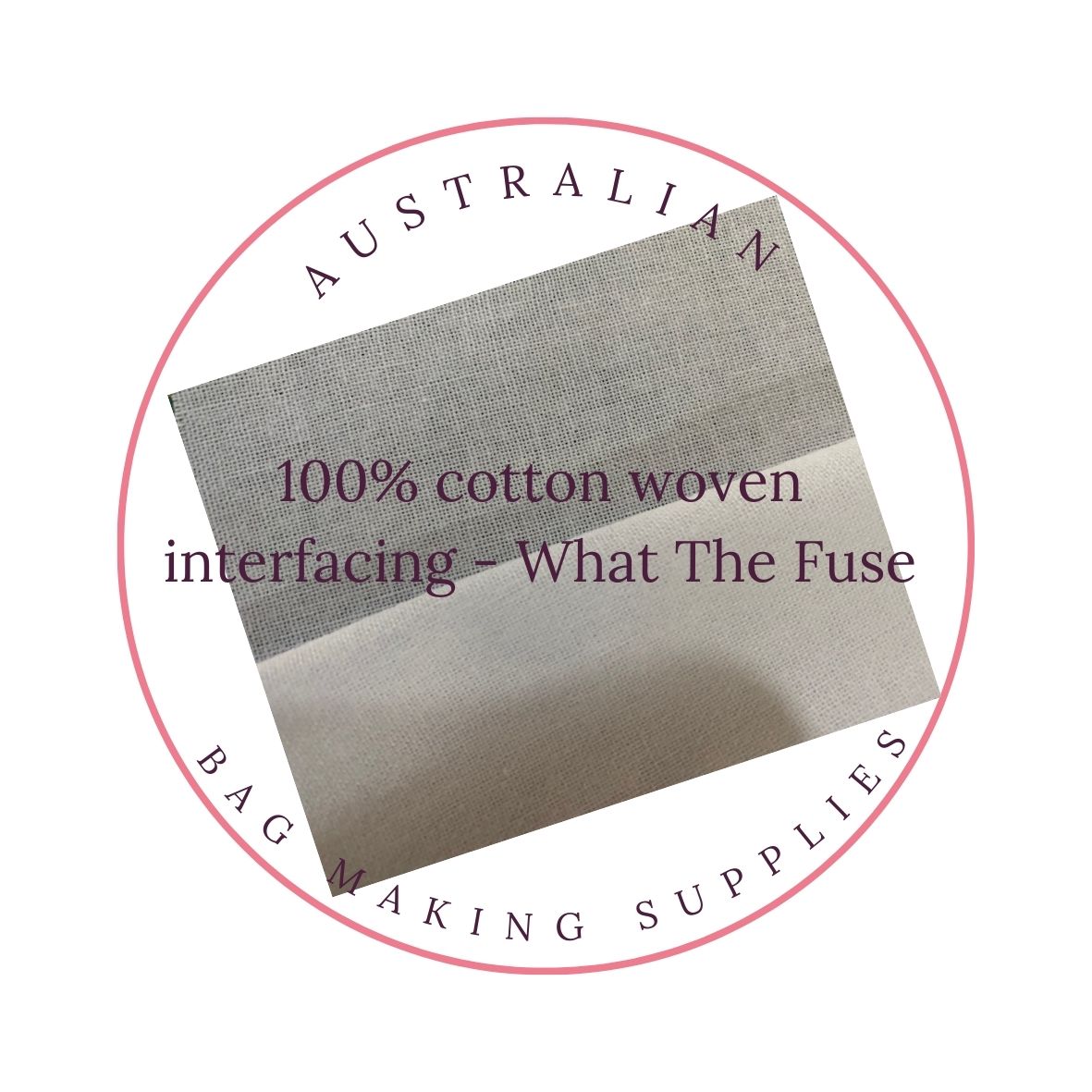 Woven interfacing , 5 Zipper tapes and bag making kits Australian