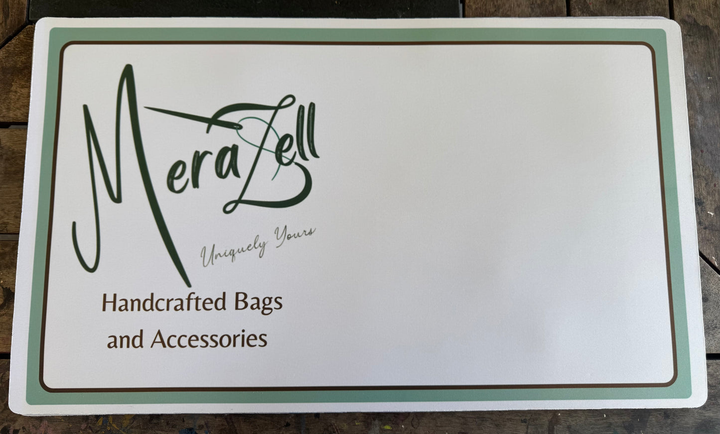 Sewing Machine Mat CUSTOM DESIGN / LOGO with matching tin