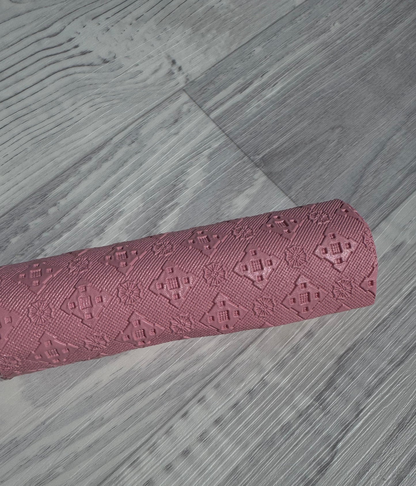 Embossed pastels Faux Leather various colours