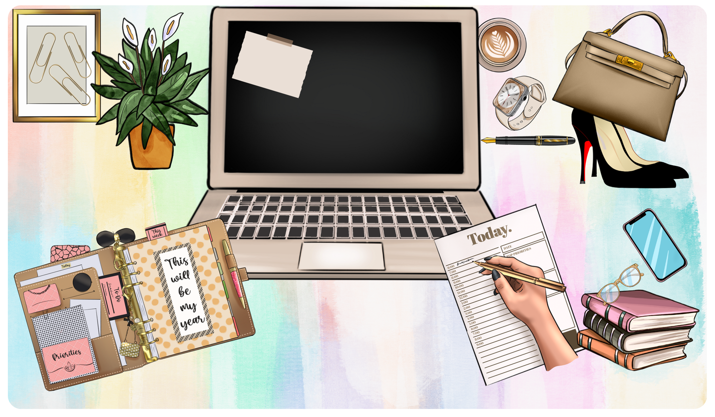 Desk Mats, for under your laptop Planner