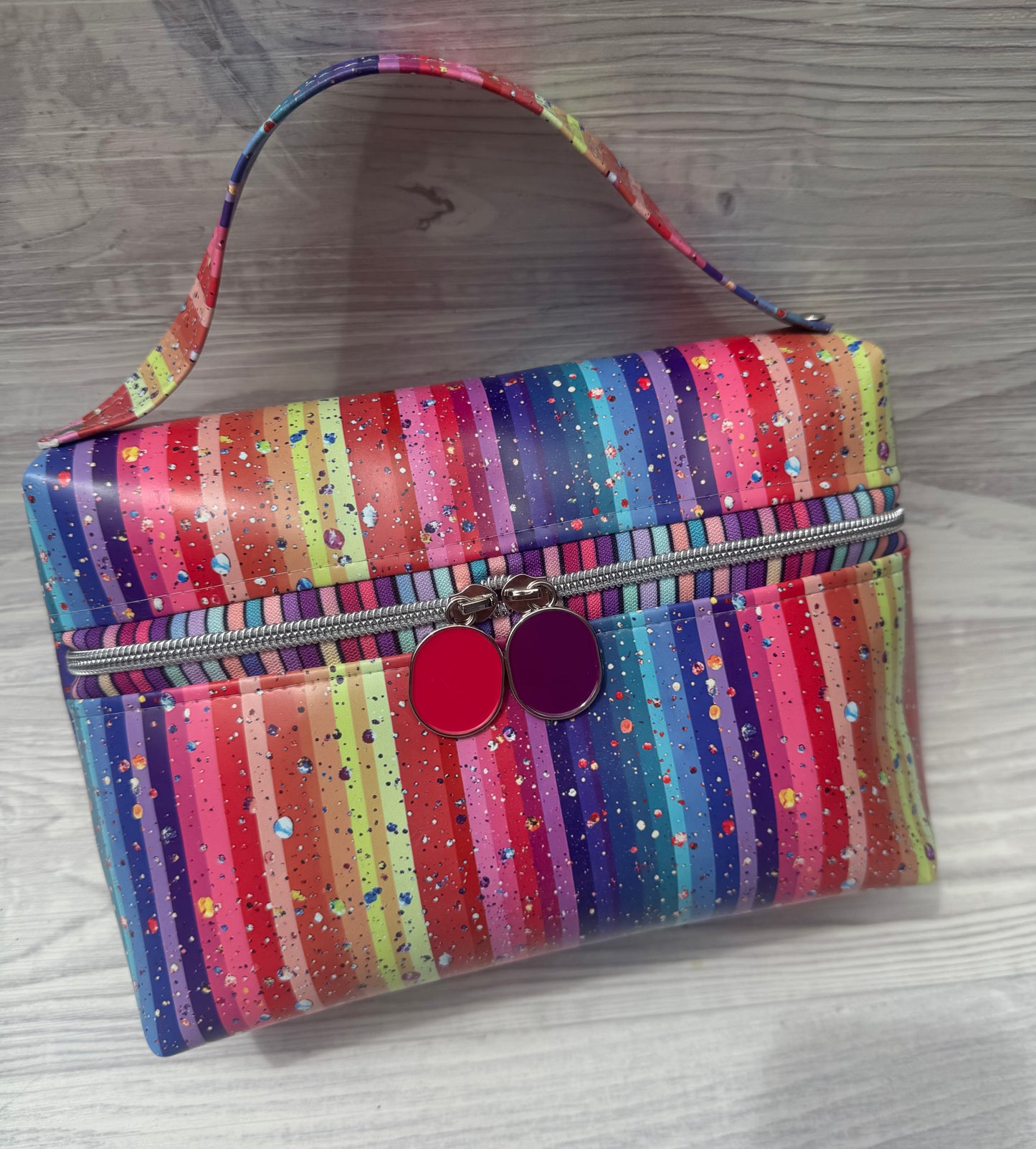 Water drop stripes Faux Leather / vinyl