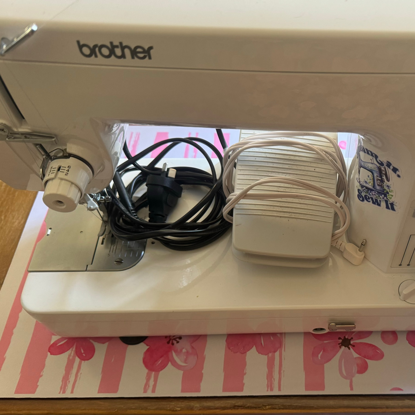 Sewing Machine Mat Spring machine pastels