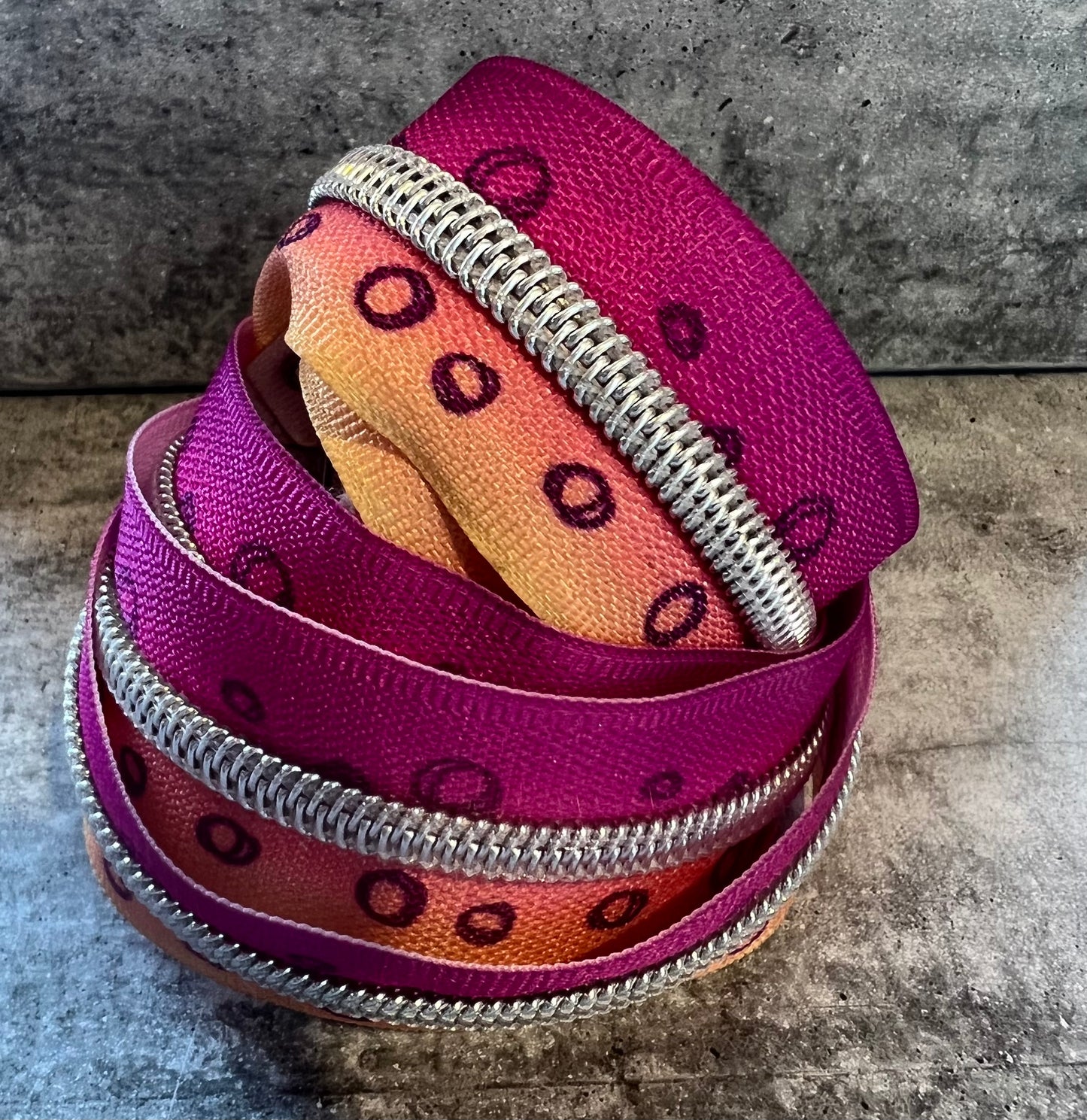 #5 Zipper Mango Berry Sorbet 1m, 3m, 5m bundles