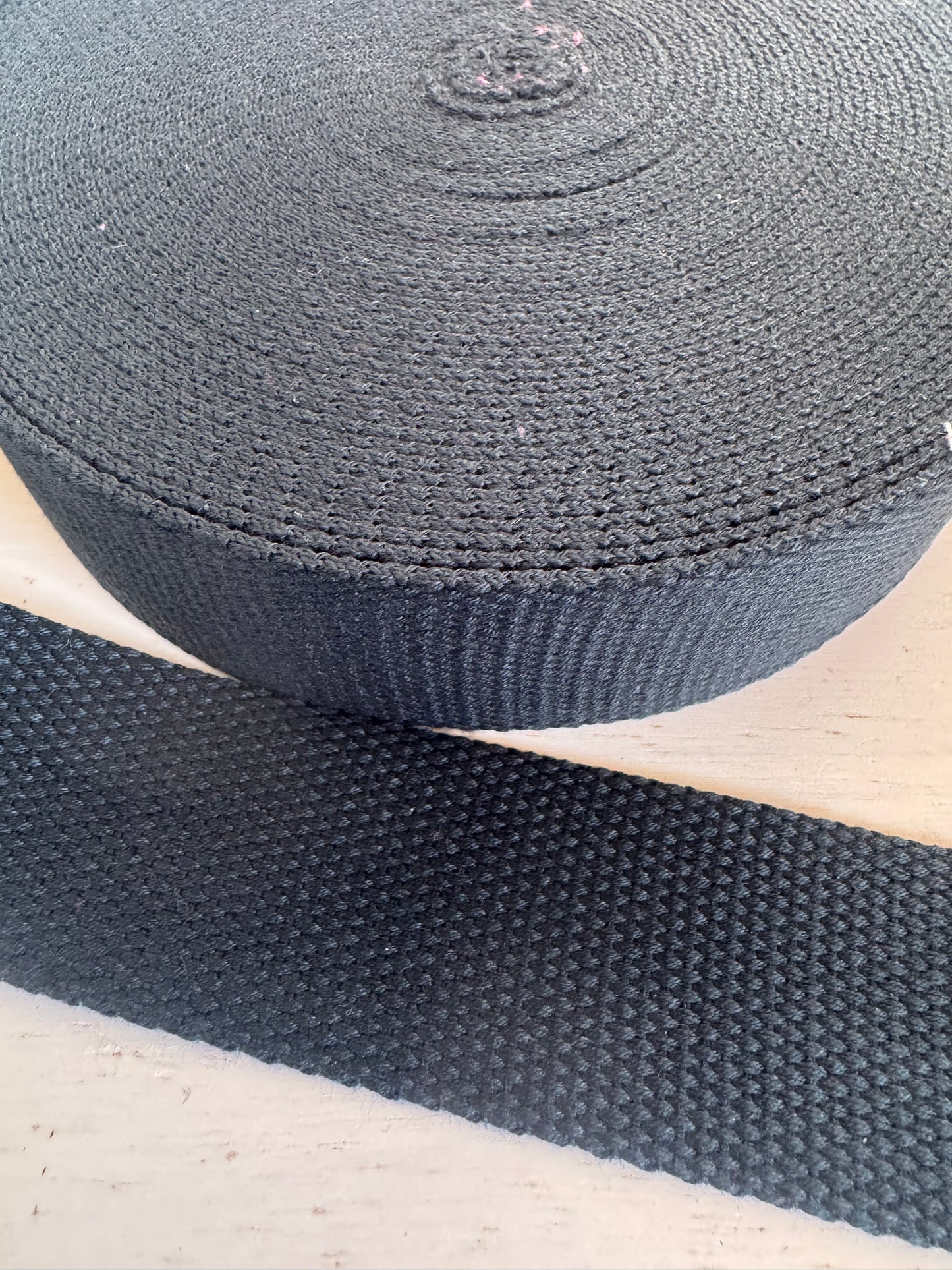 38mm Polycotton Webbing in plain colours 3m bundles