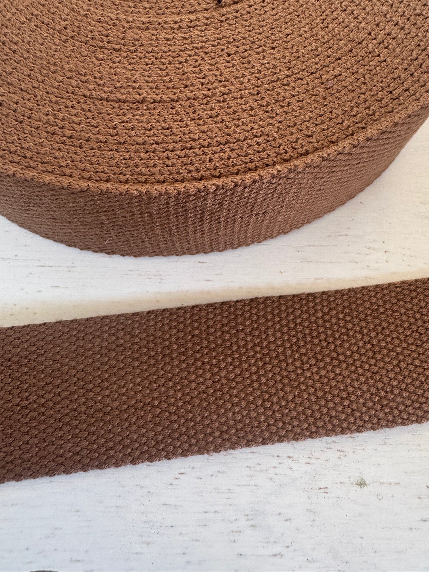 38mm Polycotton Webbing in plain colours 3m bundles