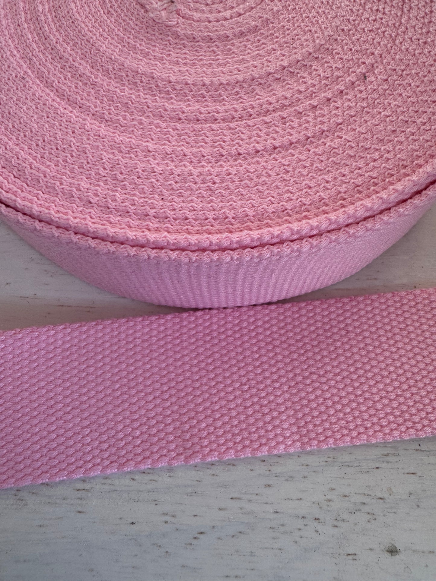 38mm Polycotton Webbing in plain colours 3m bundles
