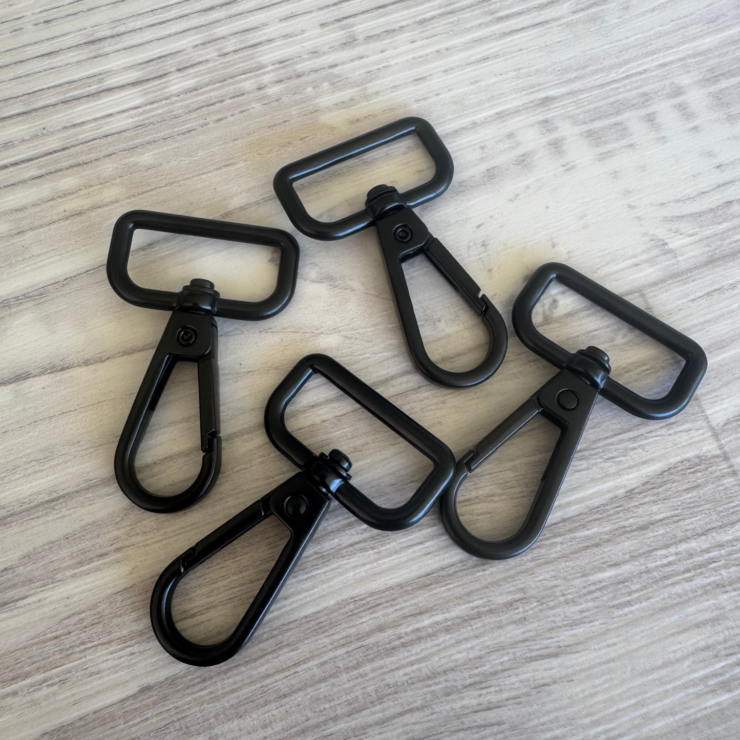 Bag making Swivel Clips 25mm Matte Black