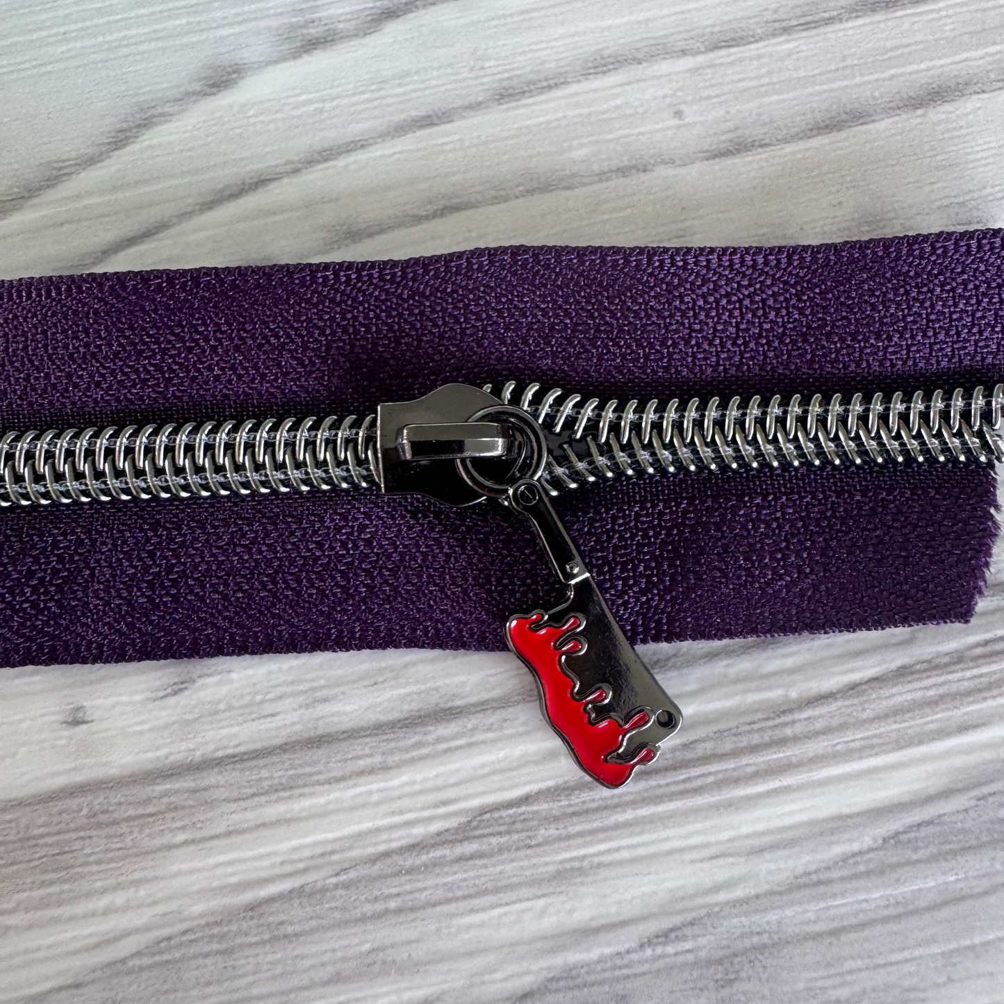 #5 Zipper Pull meat cleaver Gunmetal