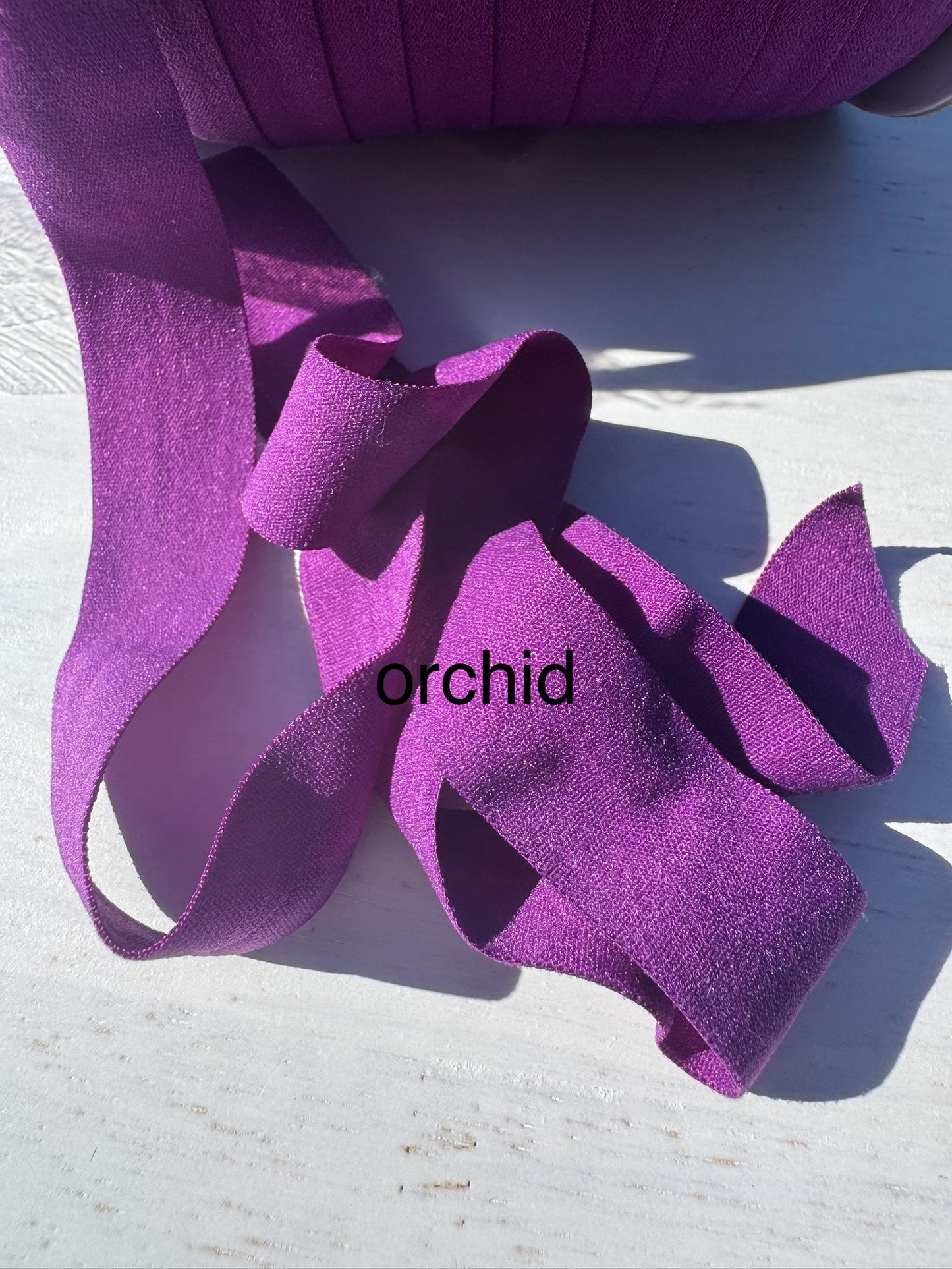 Fold Over Elastic various colours 3m bundles Matte finish