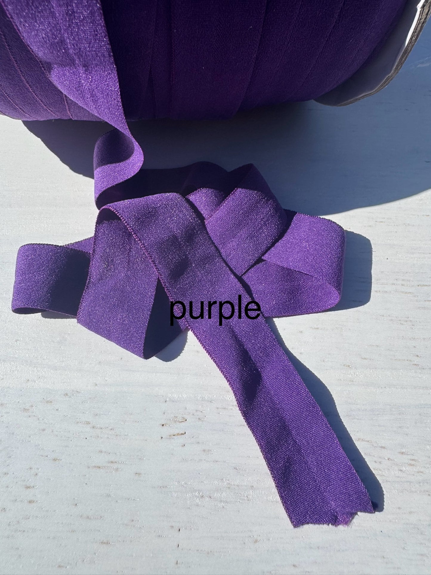 Fold Over Elastic various colours 3m bundles Matte finish