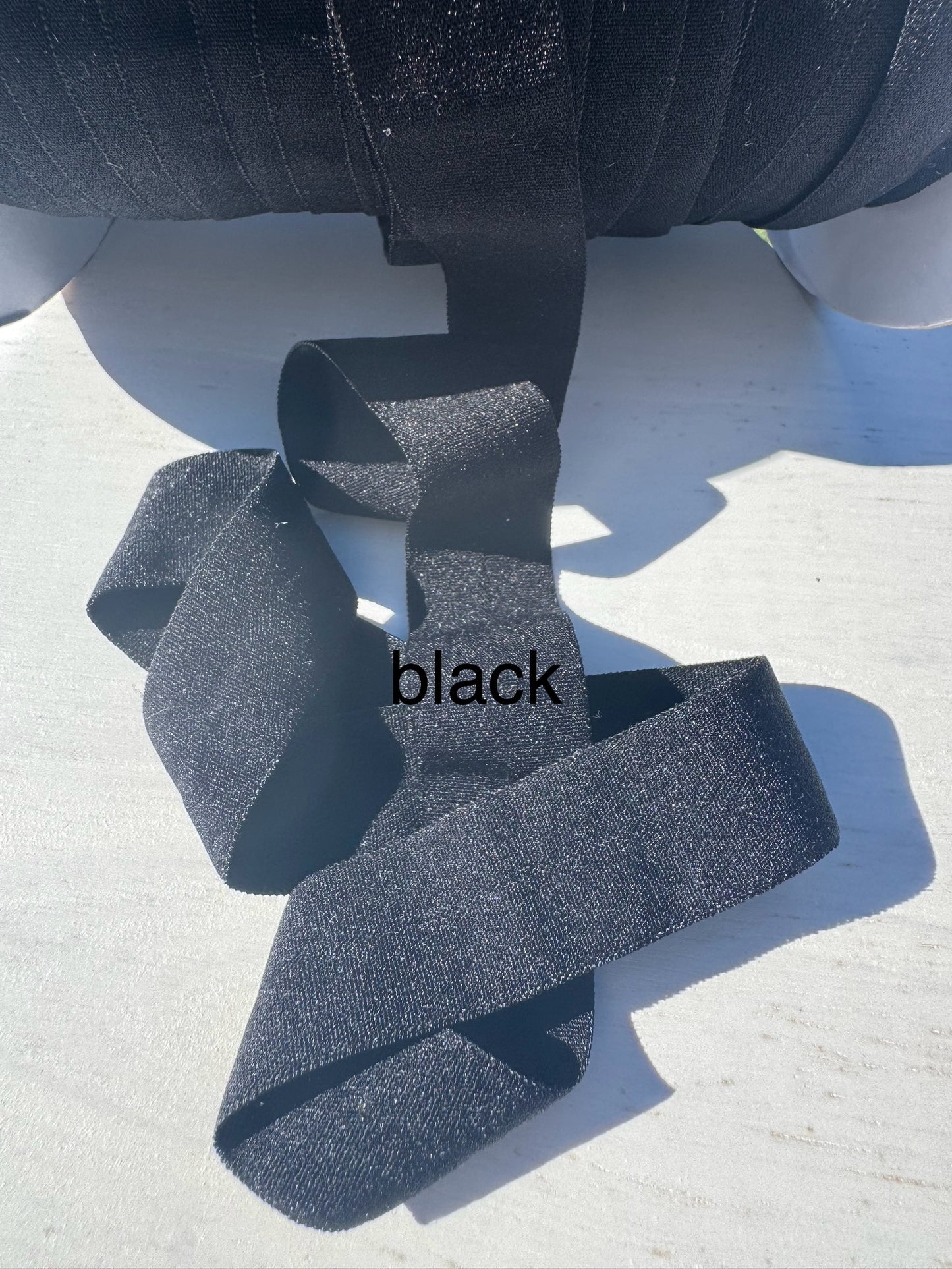 Fold Over Elastic various colours 3m bundles Matte finish