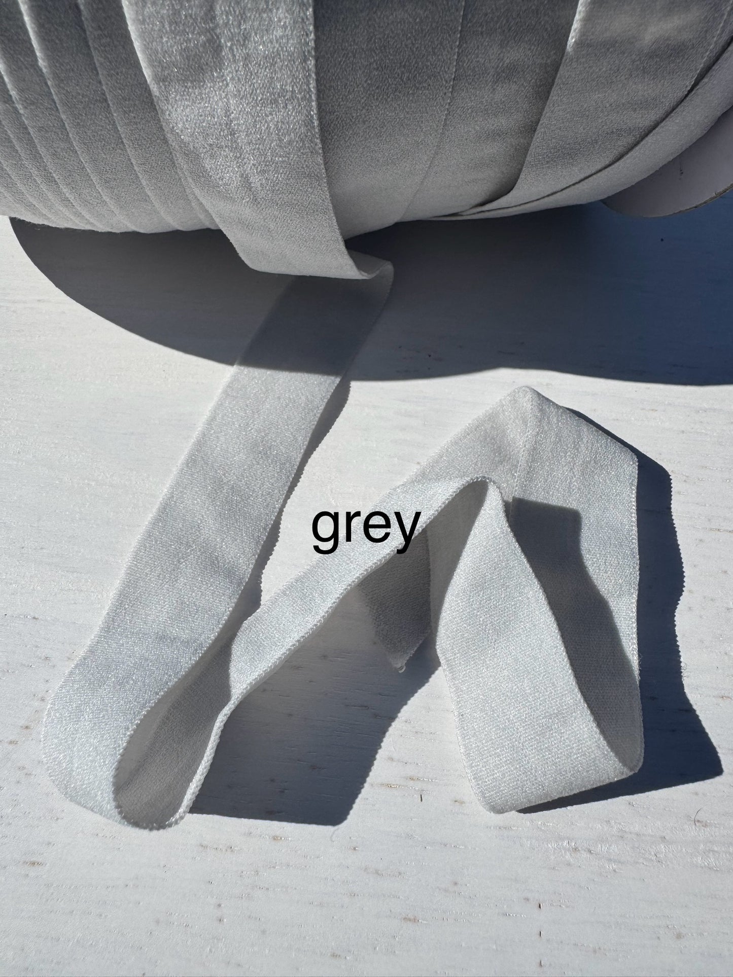 Fold Over Elastic various colours 3m bundles Matte finish