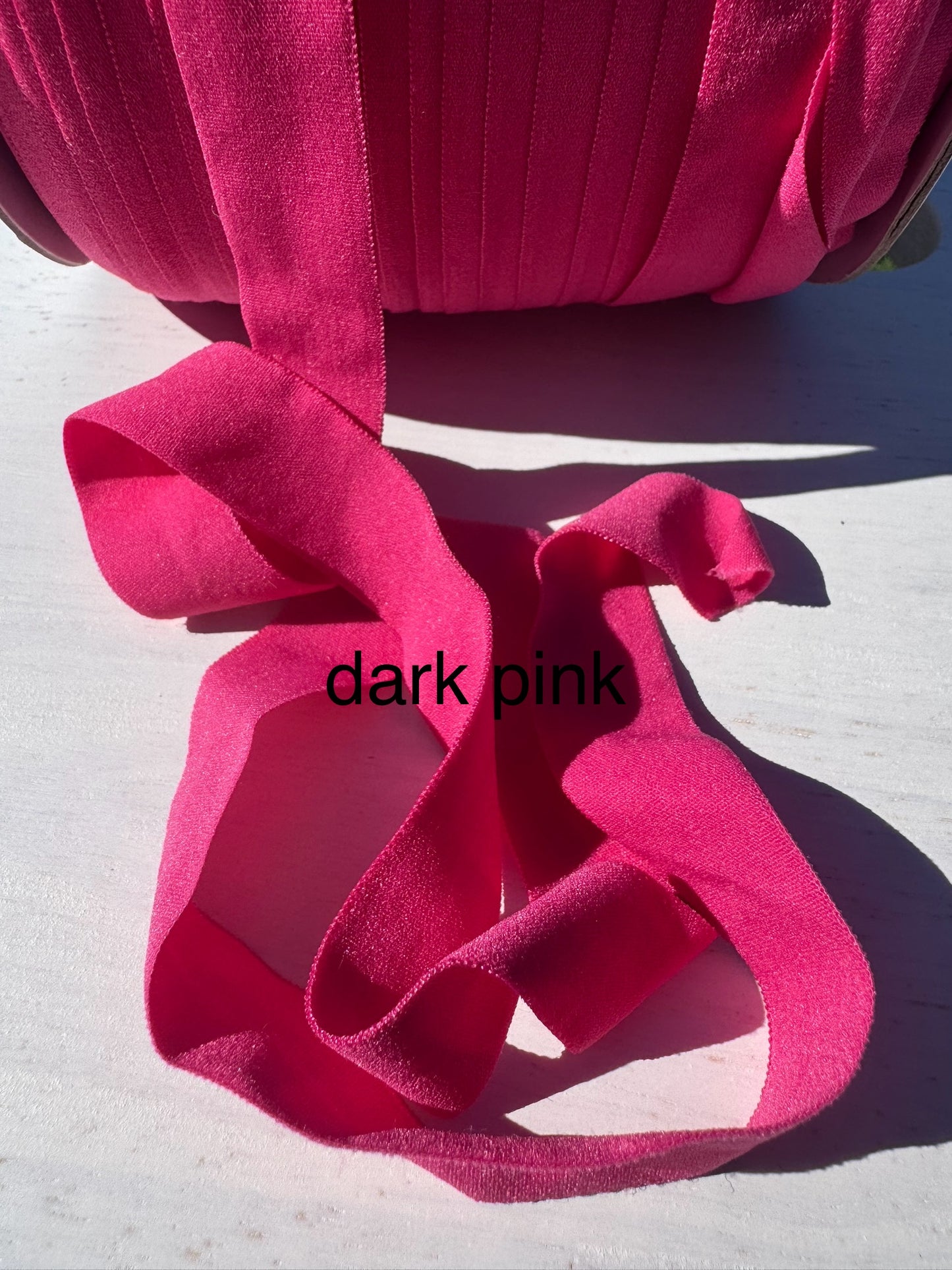 Fold Over Elastic various colours 3m bundles Matte finish