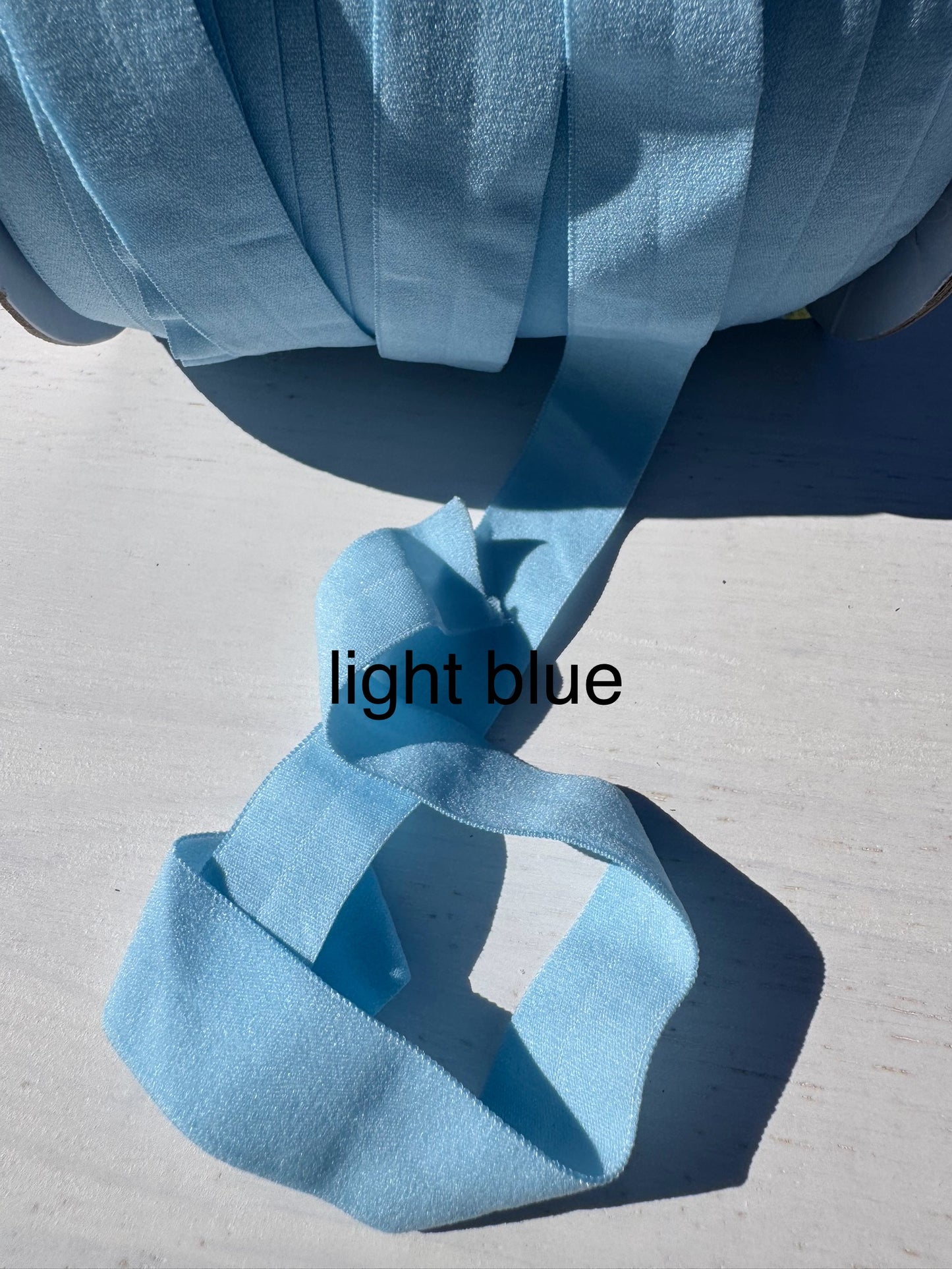 Fold Over Elastic various colours 3m bundles Matte finish
