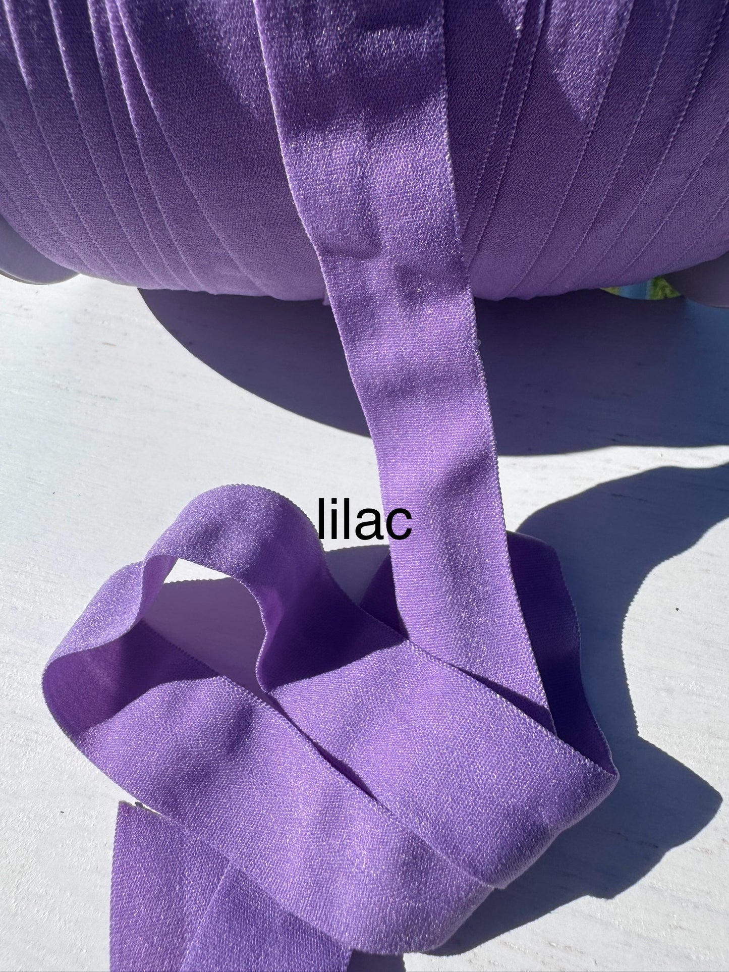 Fold Over Elastic various colours 3m bundles Matte finish