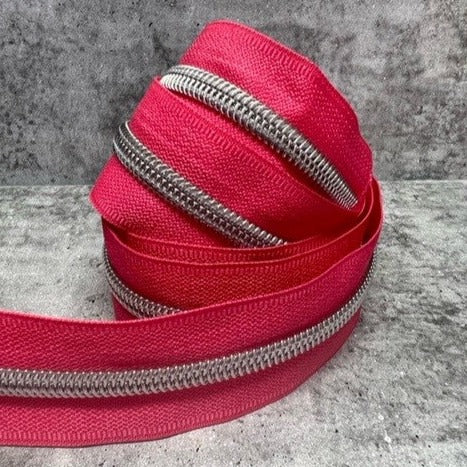 #5 zipper tape Watermelon 1, 3, 5and 10 metre bundles available