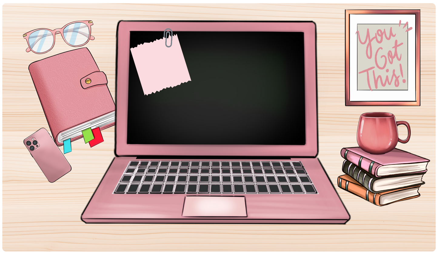 Desk Mats, for under your laptop You got this