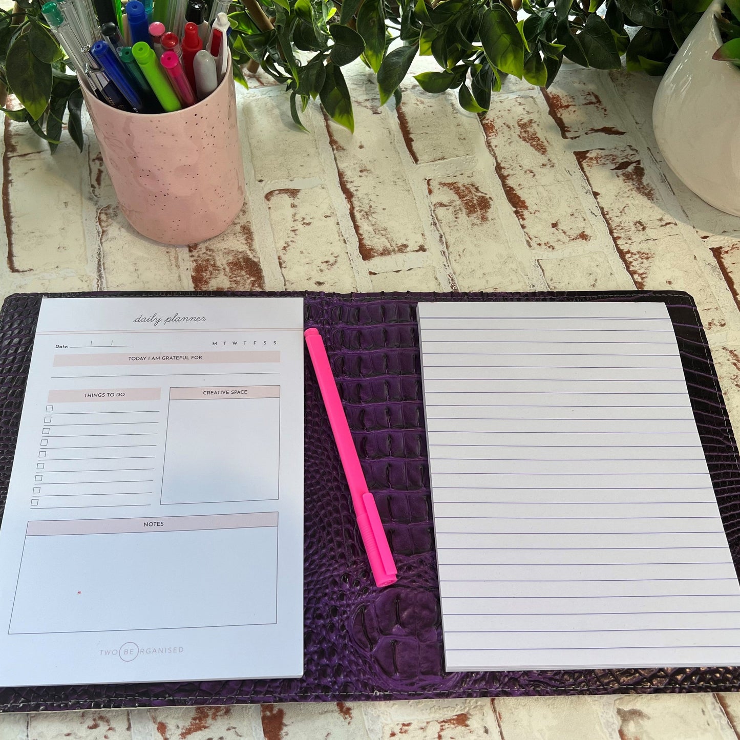 The Joint venture Planner and Notepad Cover PDF pattern