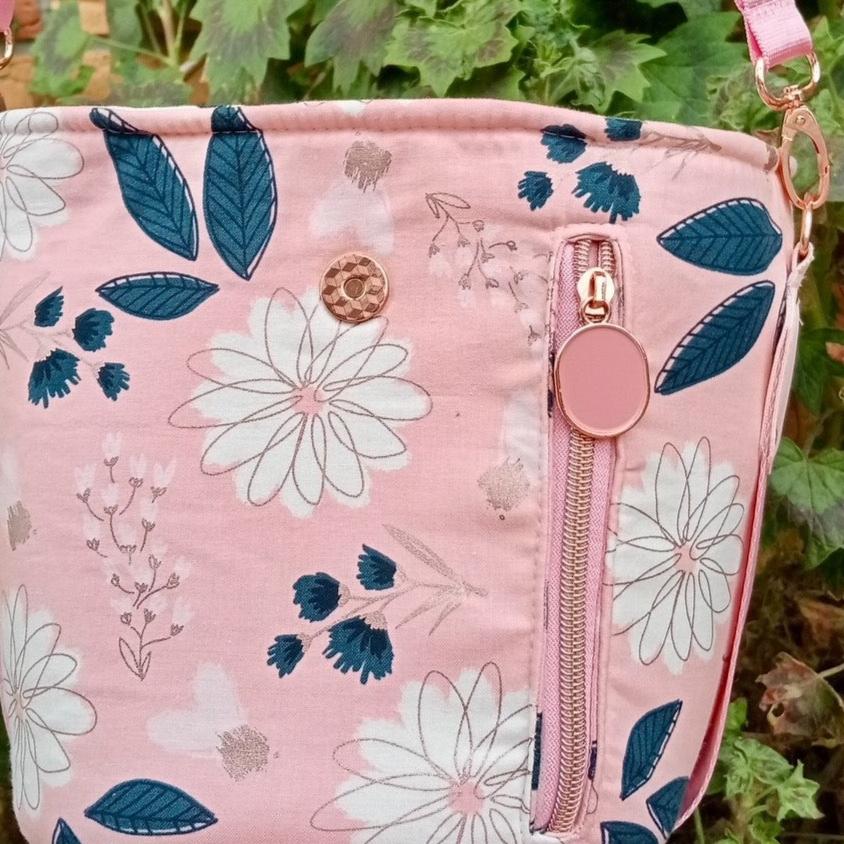 #5 Coloured Statement Discs rose gold finish