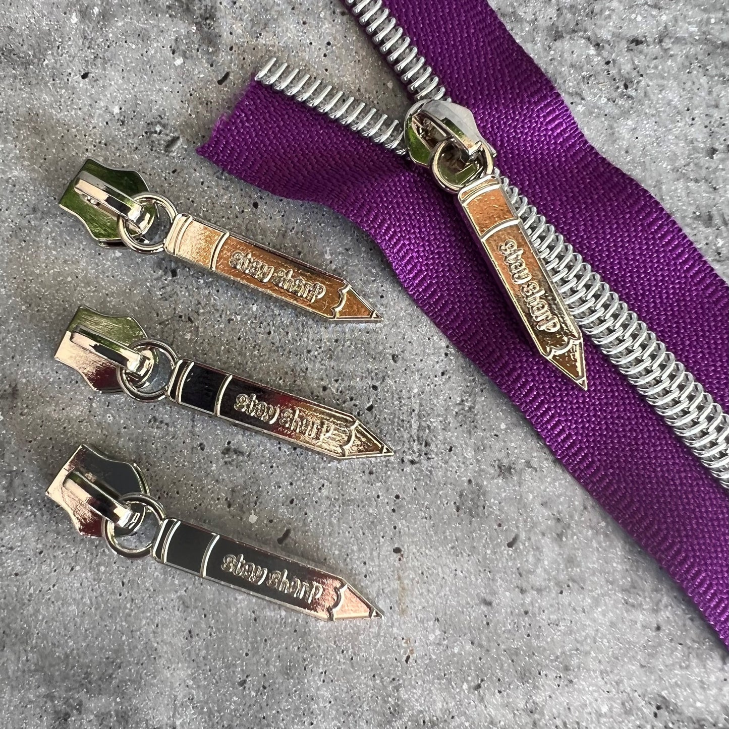#5 Stay Sharp Pencil zipper pull
