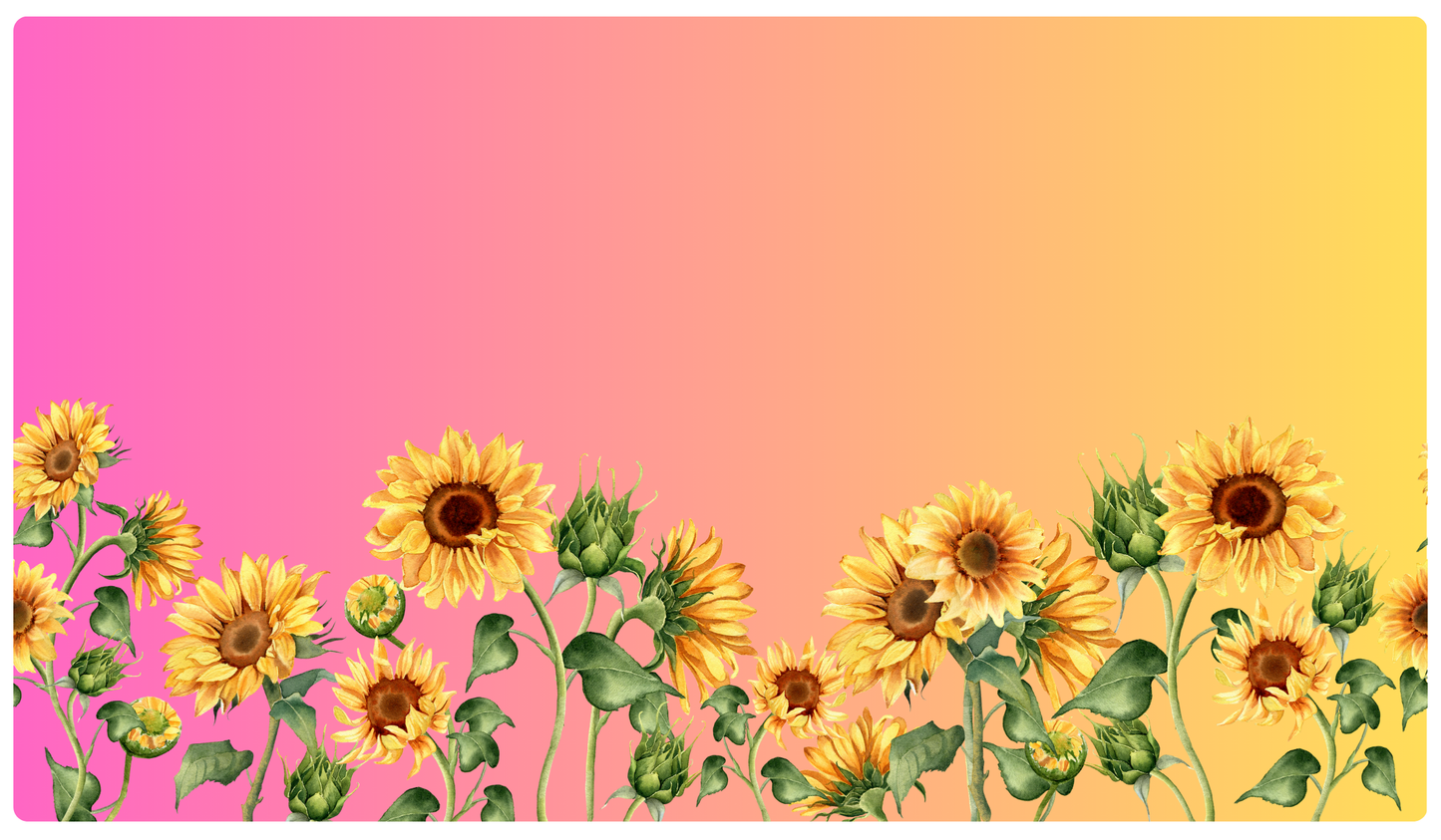 Sewing Machine Mat Sunflowers