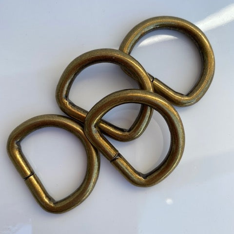 D Rings 25mm Antique bronze