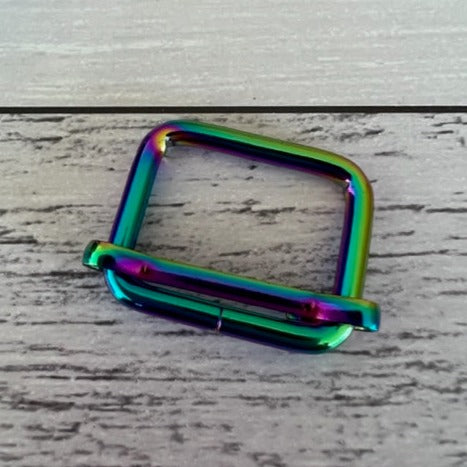 Tri Glide strap adjuster 25mm Rainbow, Silver Bronze, Gunmetal, rose gold