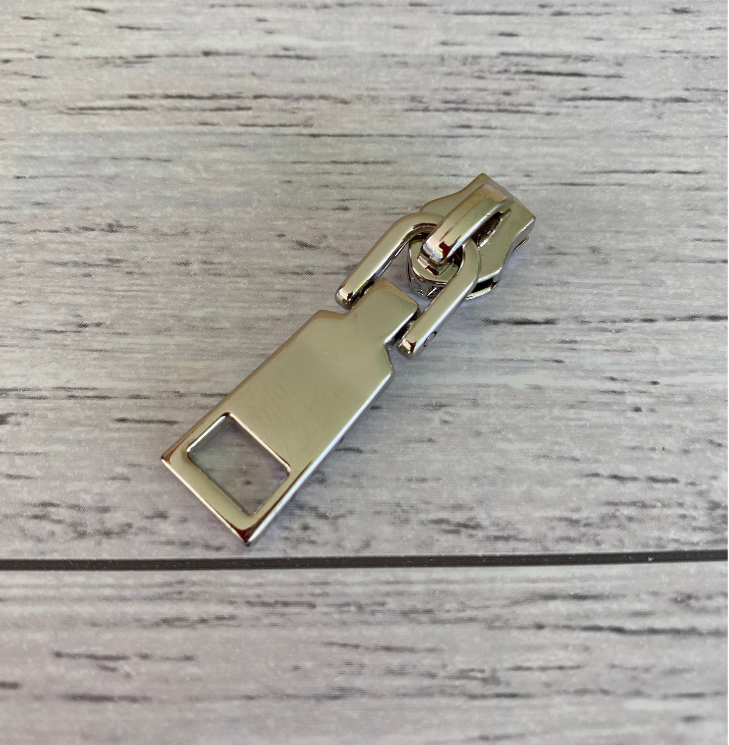 Bag making wedge zipper pulls #5 Silver