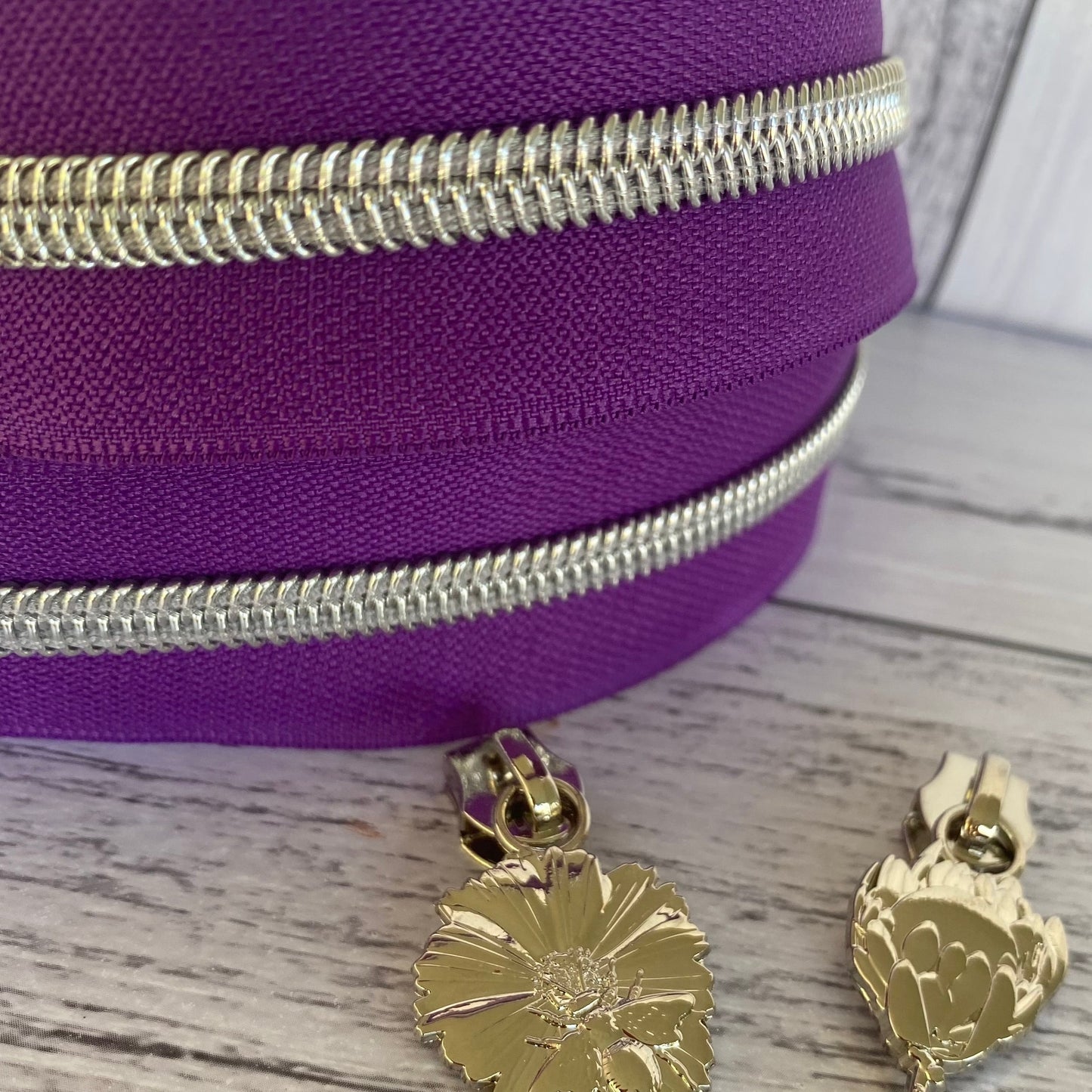 #5 zipper tape Purple