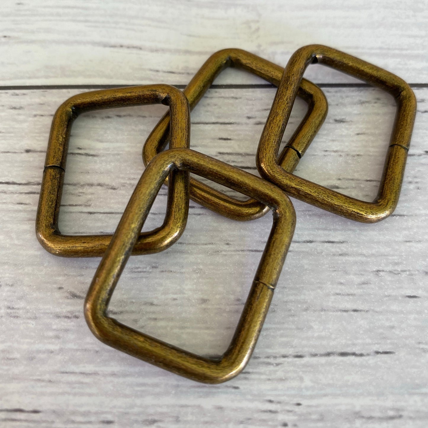 Bag Making rectangle rings 25mm Bronze