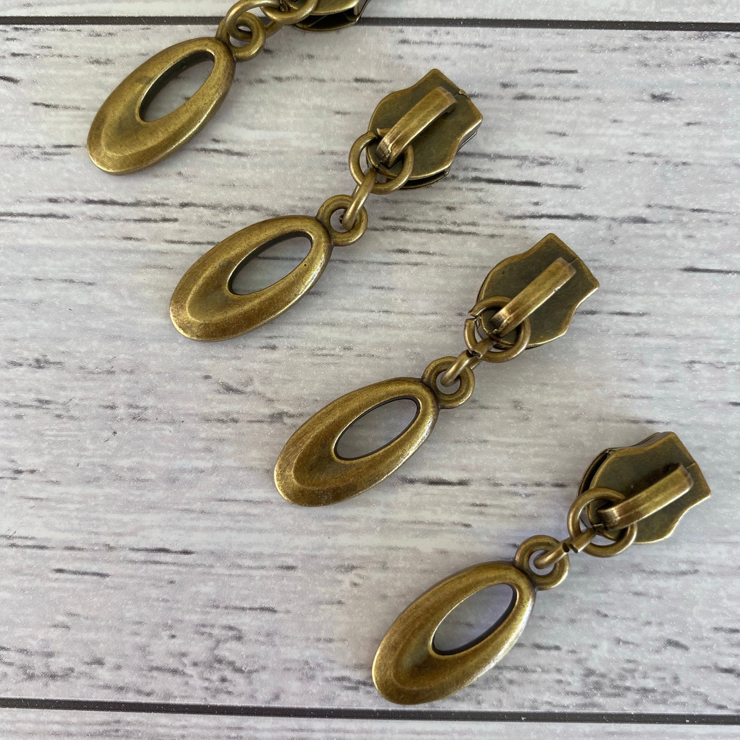 Bag making Tear drop zipper pulls #5 Antique bronze