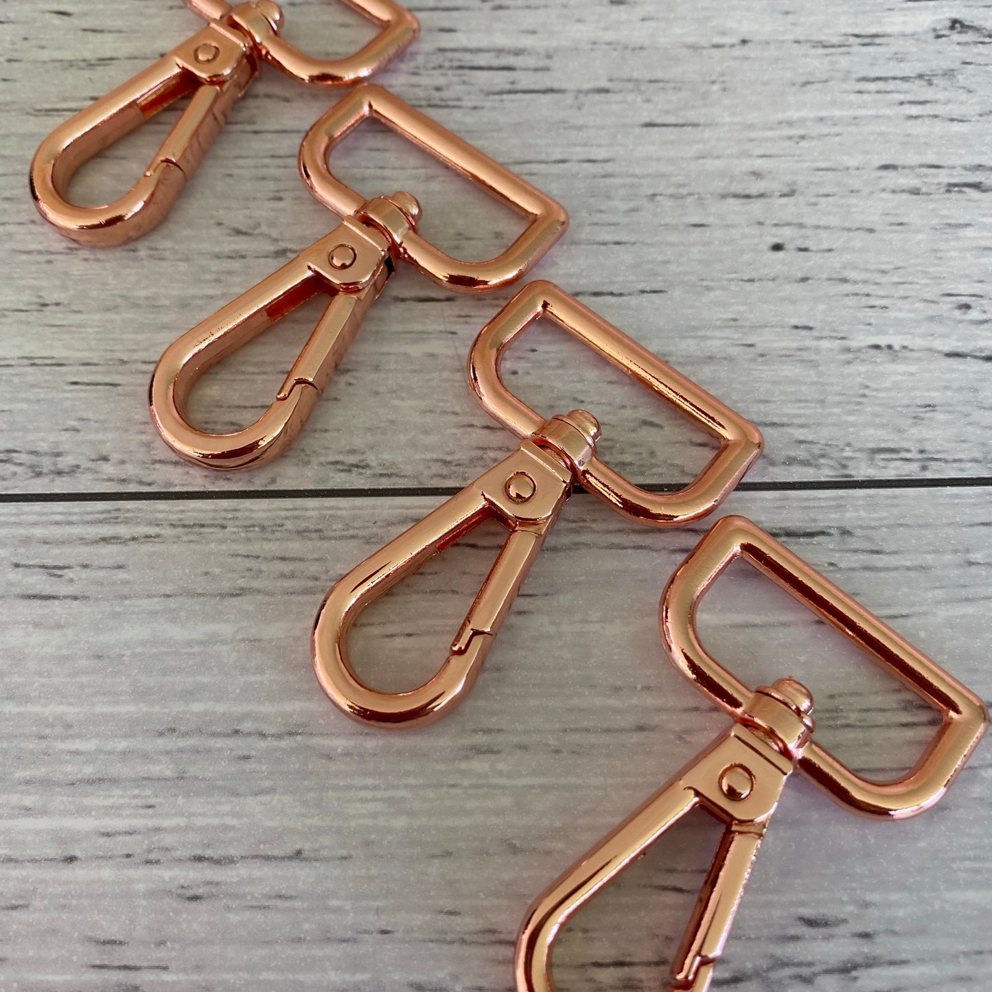 Bag making Swivel Clips 25mm Rose Gold