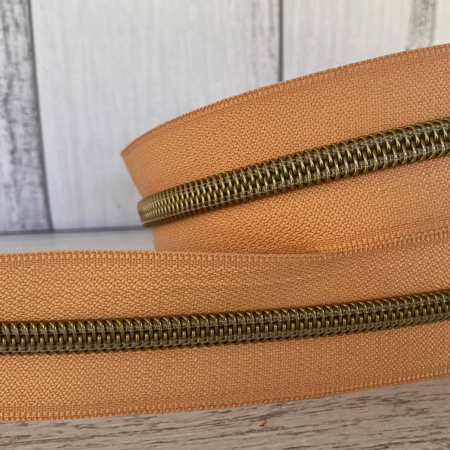 #5 zipper tape Caramel Latte 3m value pack available
