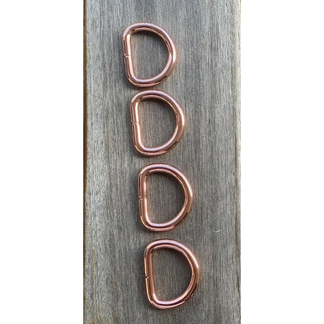 D Rings 25mm Rose Gold