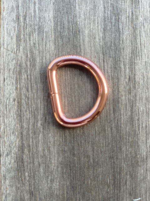 D Rings 25mm Rose Gold