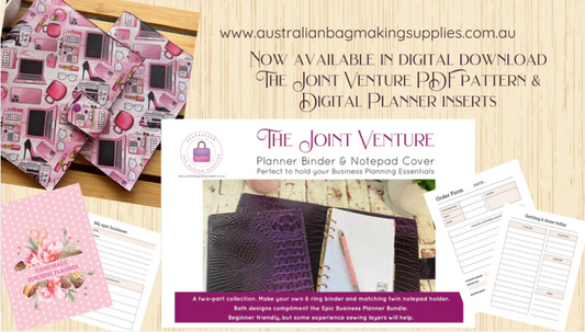 Sew your own ring binder cover, notepad holder and get yourself organised for next year