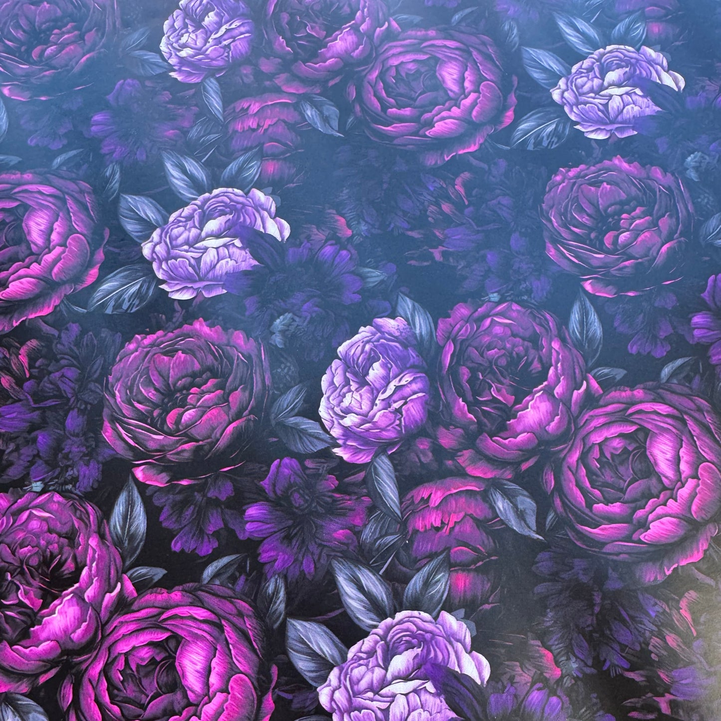 Dark Roses Faux Leather / vinyl
