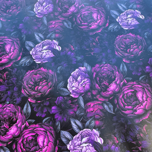 Dark Roses Faux Leather / vinyl
