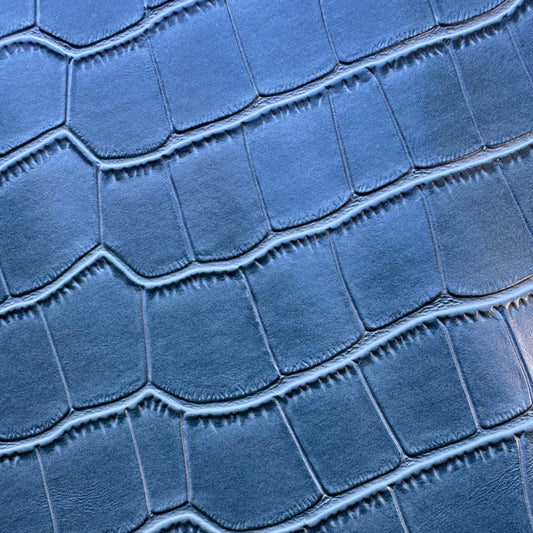 Croc texture seafoam blue