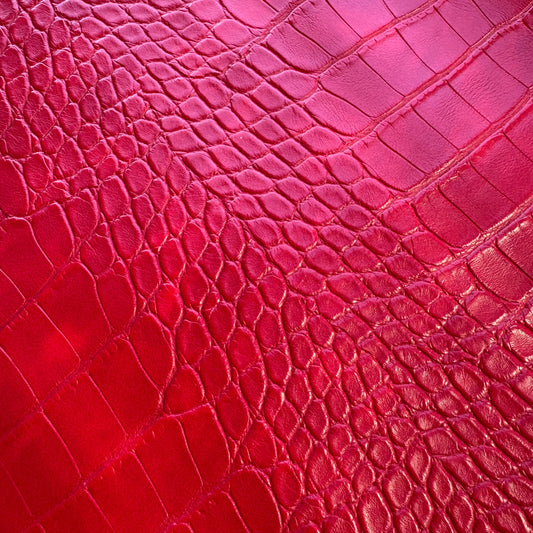 Croc texture red