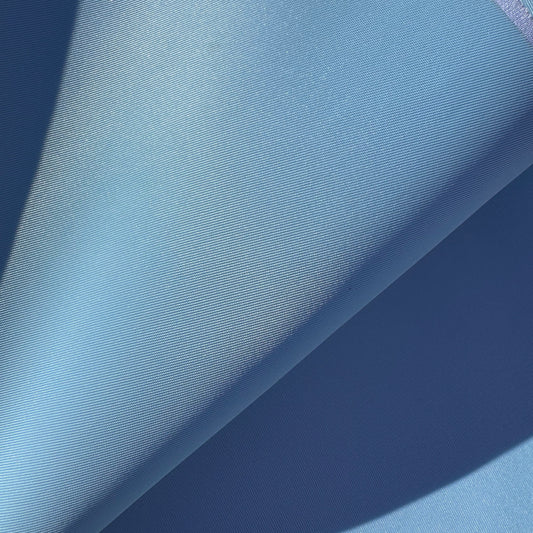Satin finish nylon twill Light blue