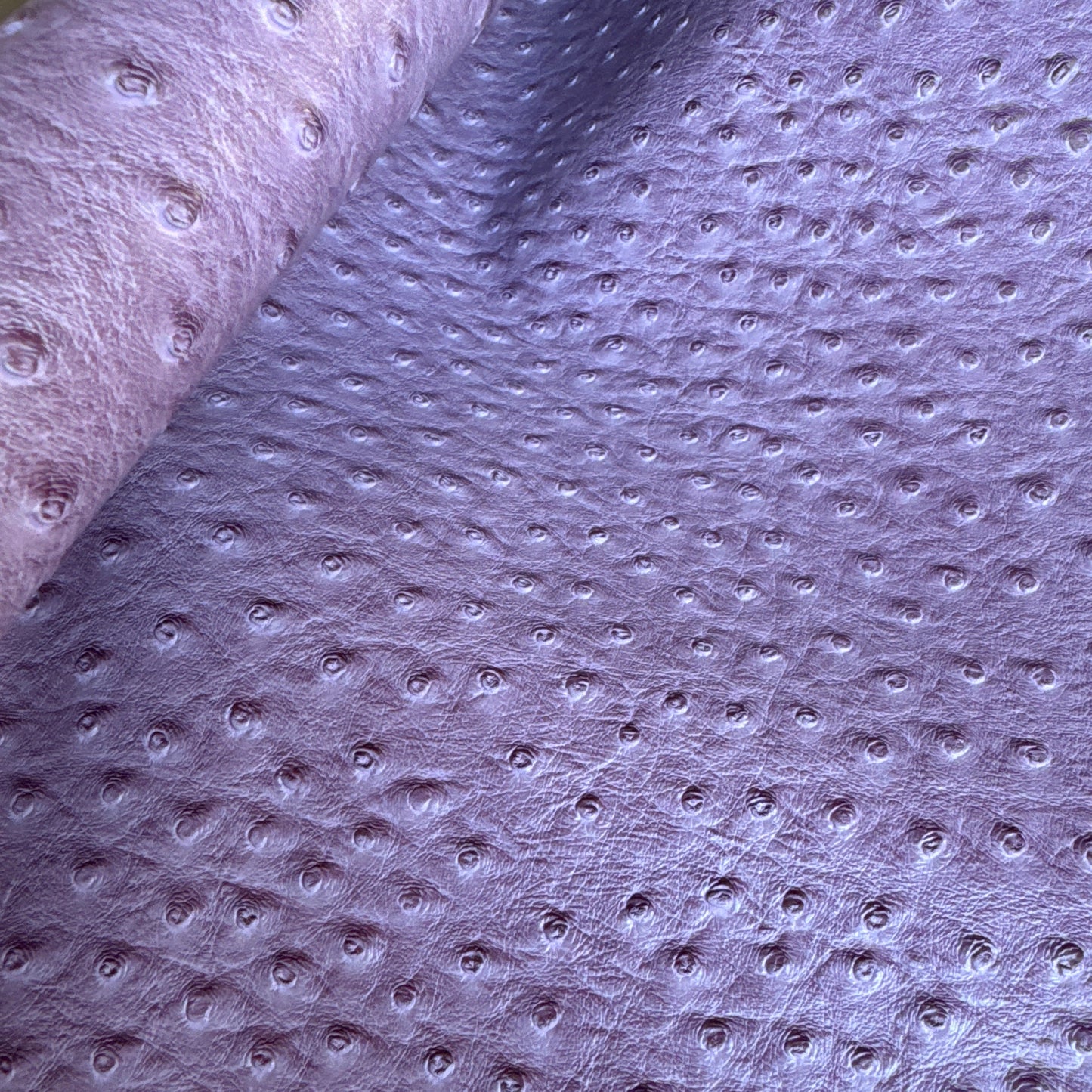 Ostrich textured vinyl / faux leather Mauve