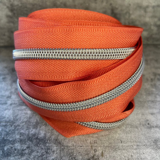 #5 zipper tape Pumpkin 1, 3, 5and 10 metre bundles available