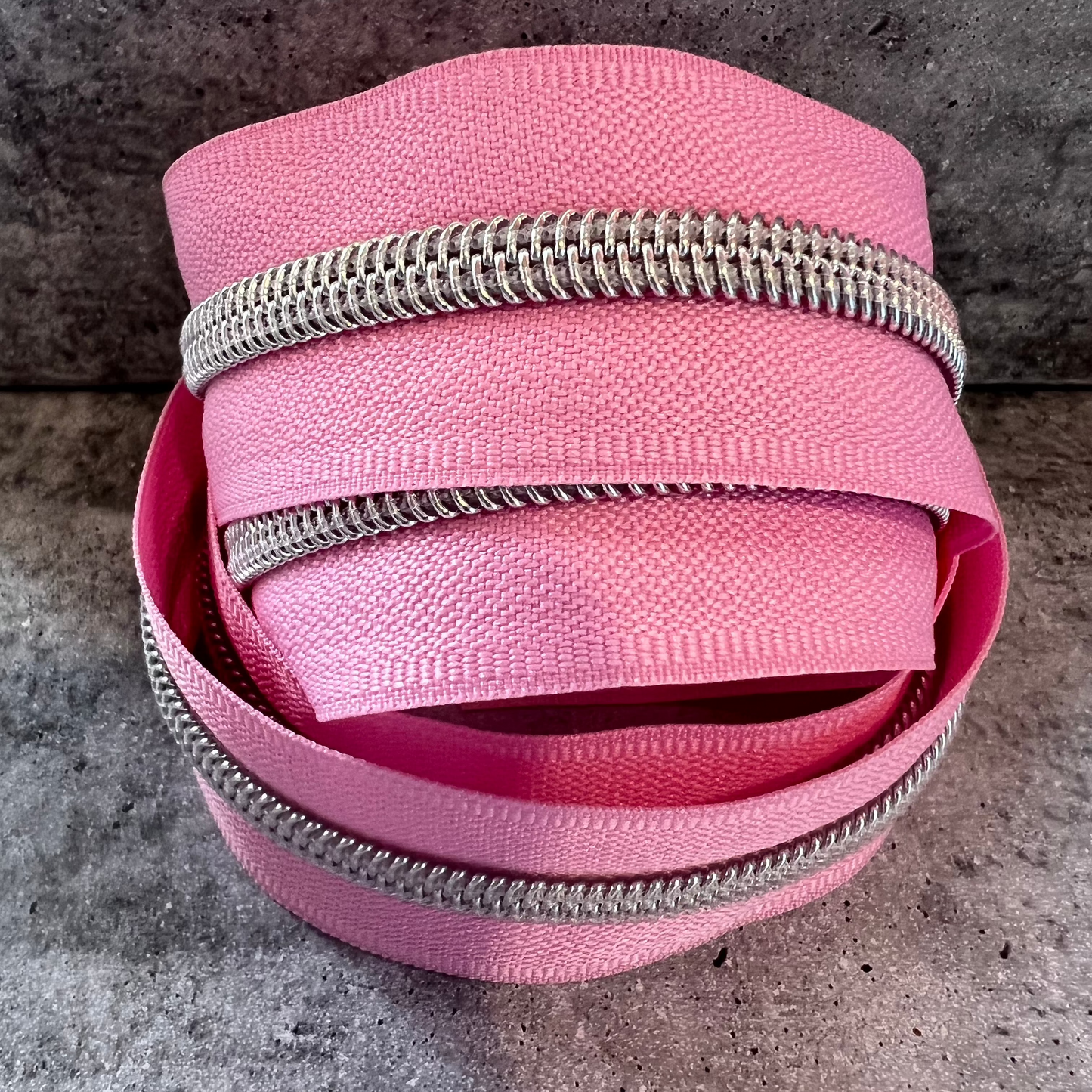 #5 zipper tape Soft Pink 1m, 3m and 5m lengths