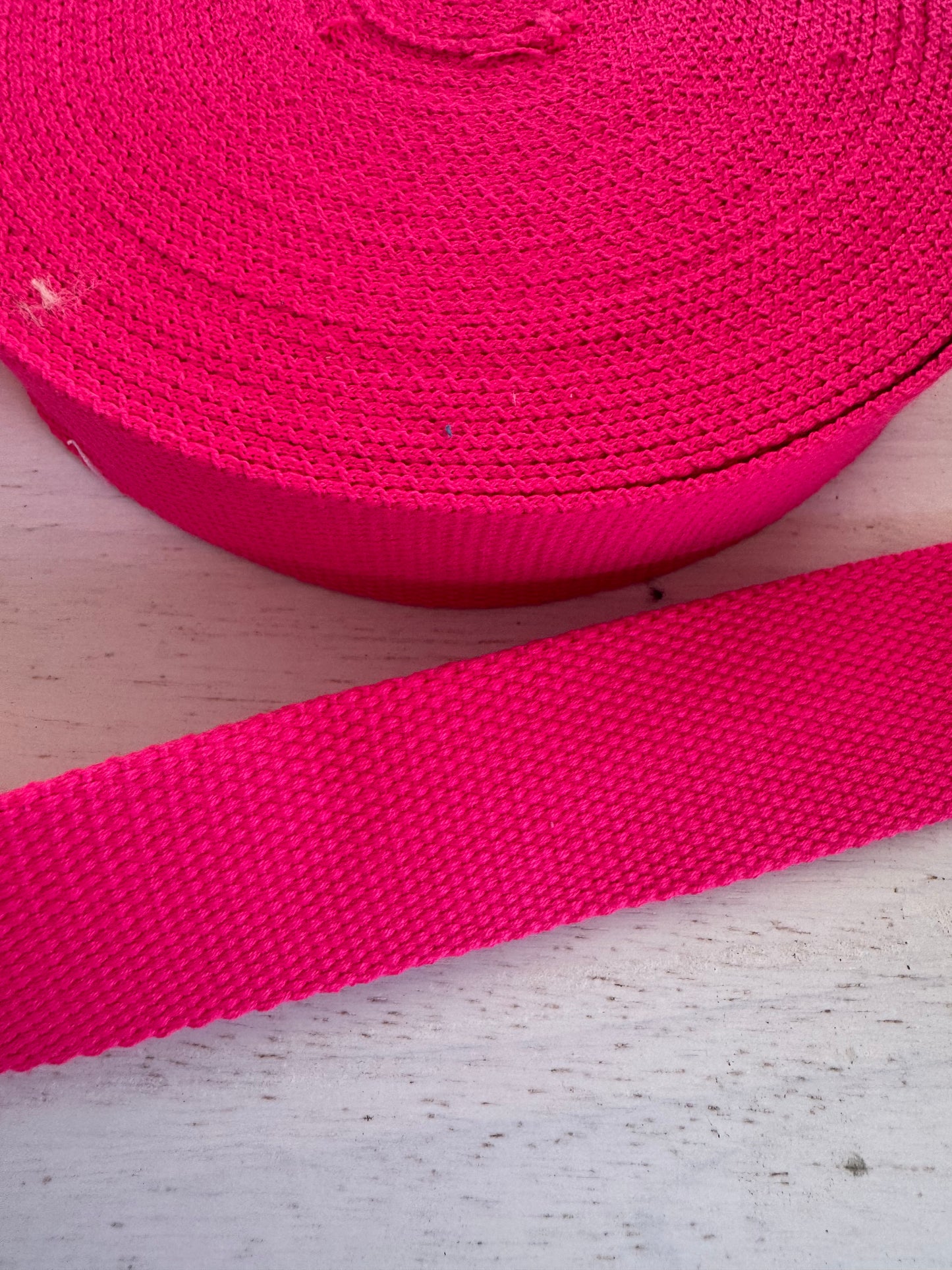 38mm Polycotton Webbing in plain colours 3m bundles