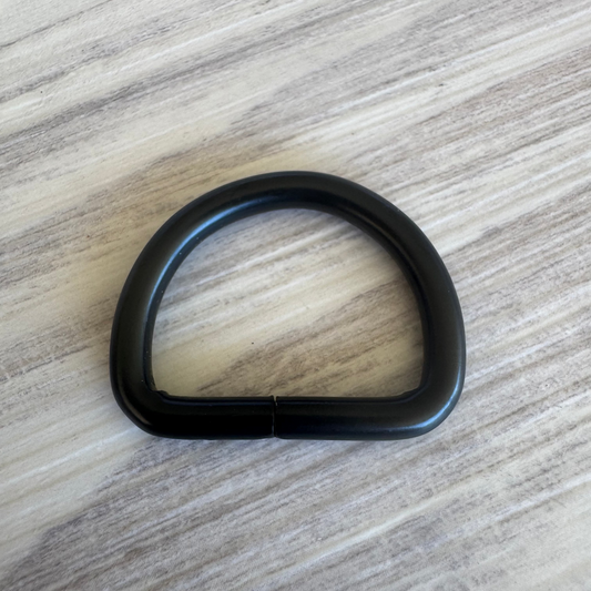 D Rings 25mm Matte Black