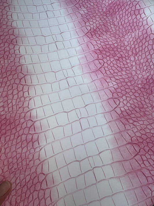 Croc texture Himalayan style pink