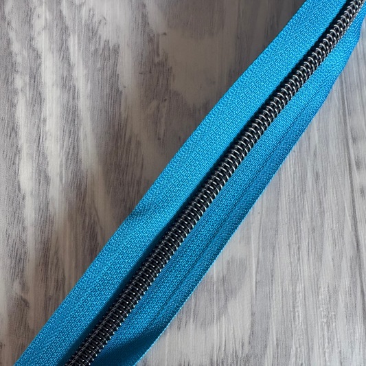 #5 medium blue and gunmetal