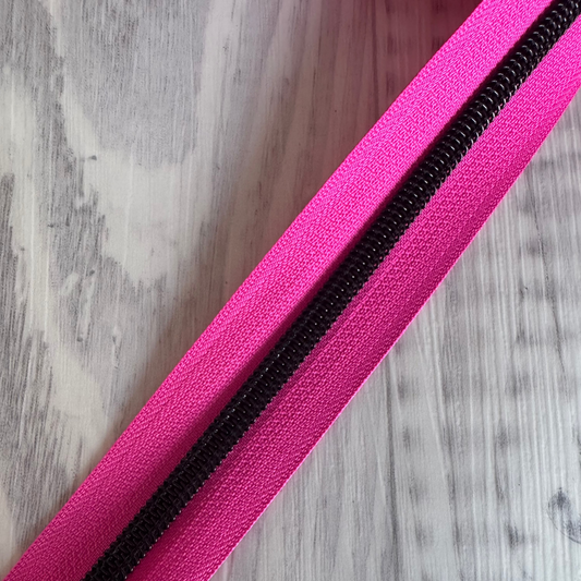 #5 bright pink and matte black