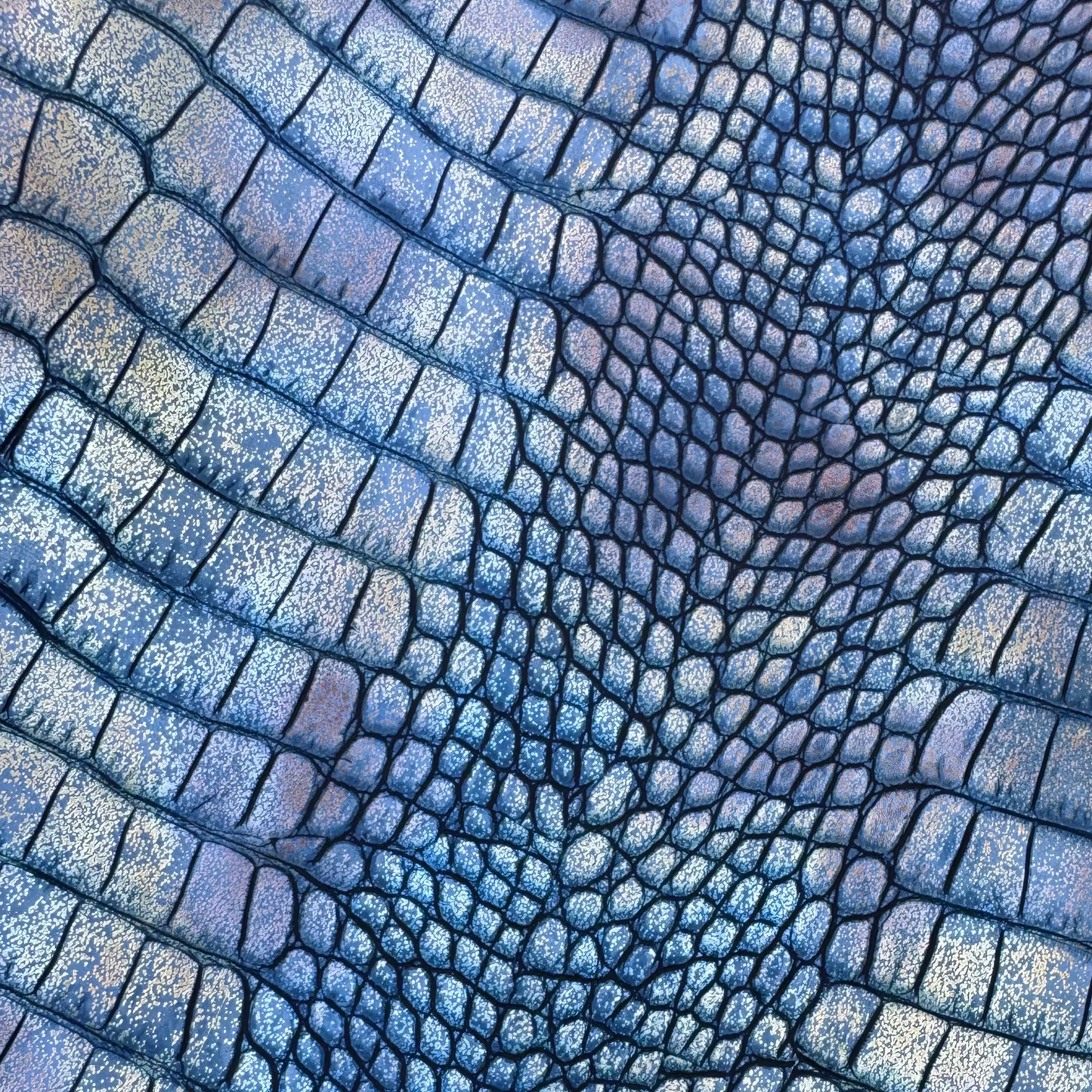 Croc texture muted navy